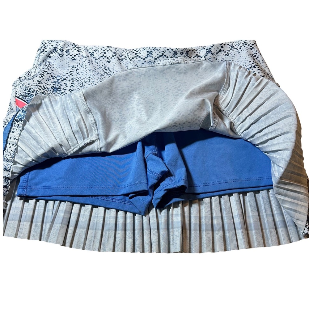 Lucky in Love S 4-6 Tennis SET Top Skort Small Snake Blue Peach White Pickleball - Picture 4 of 11